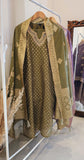 Green Banarasi Suit