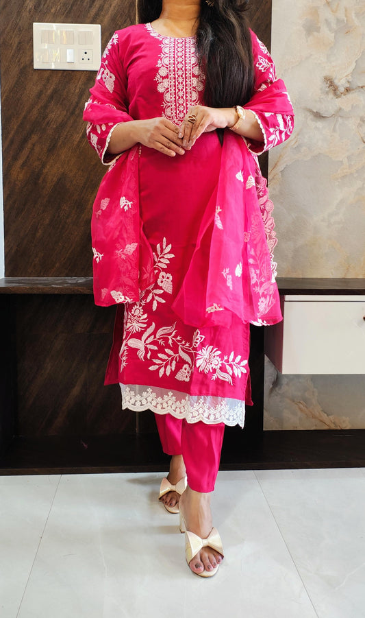 Fushia Vectican Suit