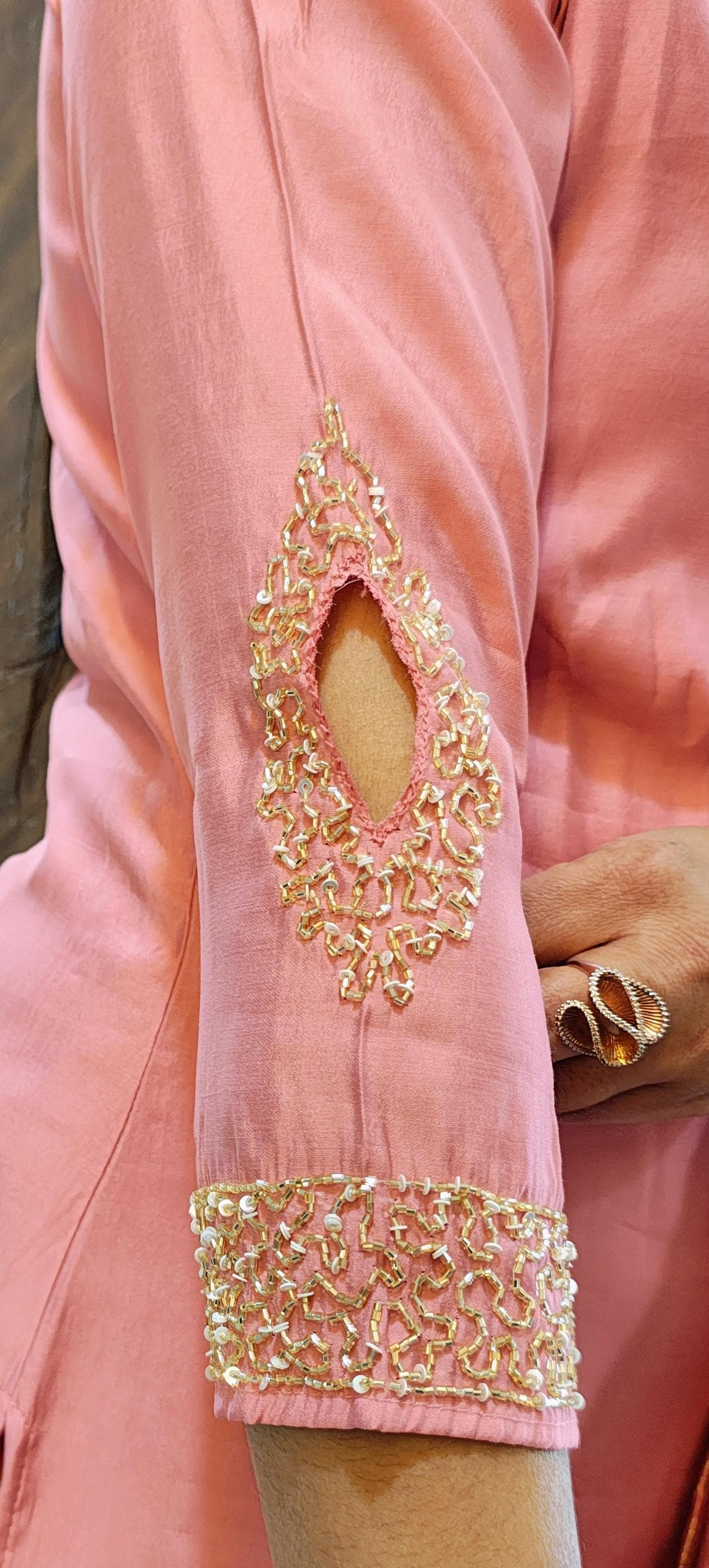 Pink Roman Silk Suit