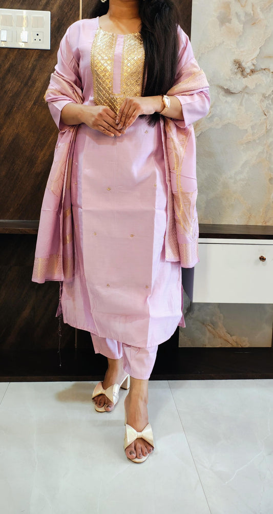 Pink Roman suit