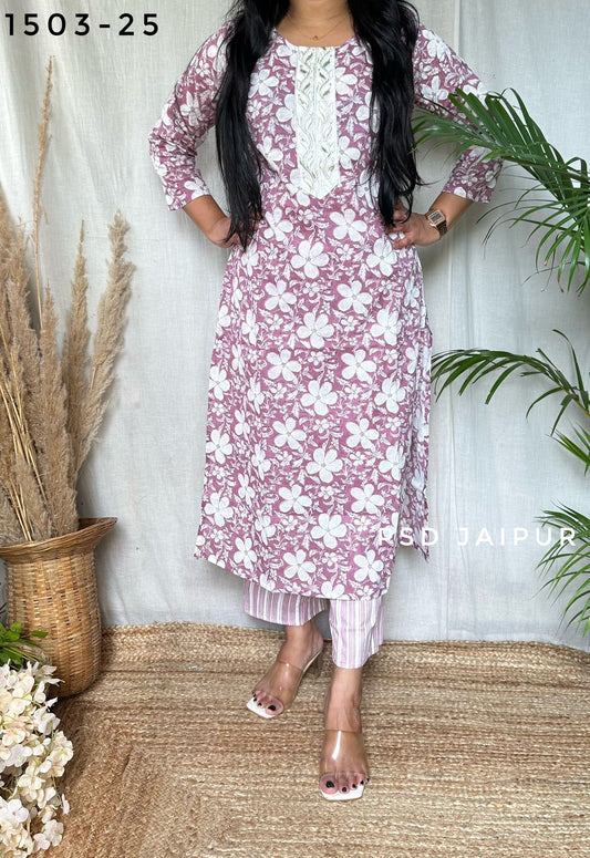 Cotton Kurti Pant set