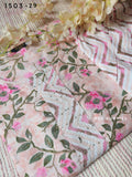 Light Pink Cotton Kurti Pant Set