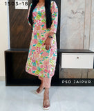 Floral Cotton Kurti Pant set