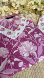 Light Purple Cotton Kuarti Pant Set