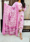 :Light Purple Pure Cotton Suit