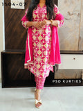 Rose Pink Pure Cotton Suit