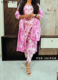 :Light Purple Pure Cotton Suit