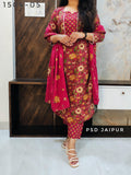 Red Pure Cotton Suit