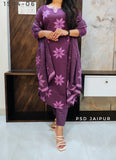 Purple Pure Cotton Suit