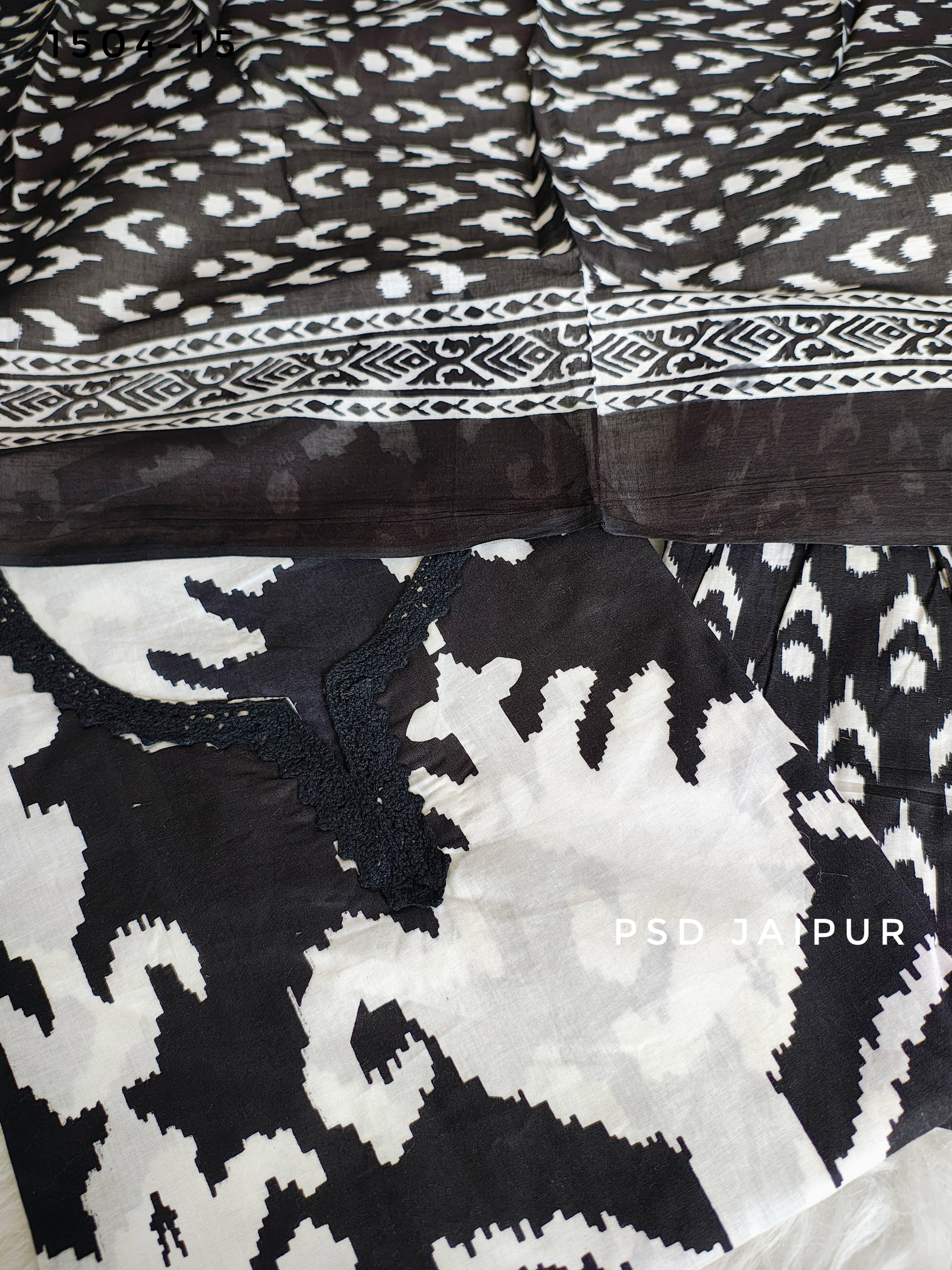 Black  Pure Cotton Suit