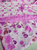 :Light Purple Pure Cotton Suit
