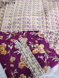 Dark Purple Pure Cotton Suit