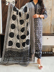 Black Pure Cotton Suit