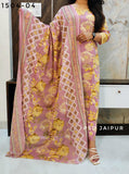 Purplish Pure Cotton Suit