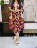 Dark Purple Pure Cotton Suit