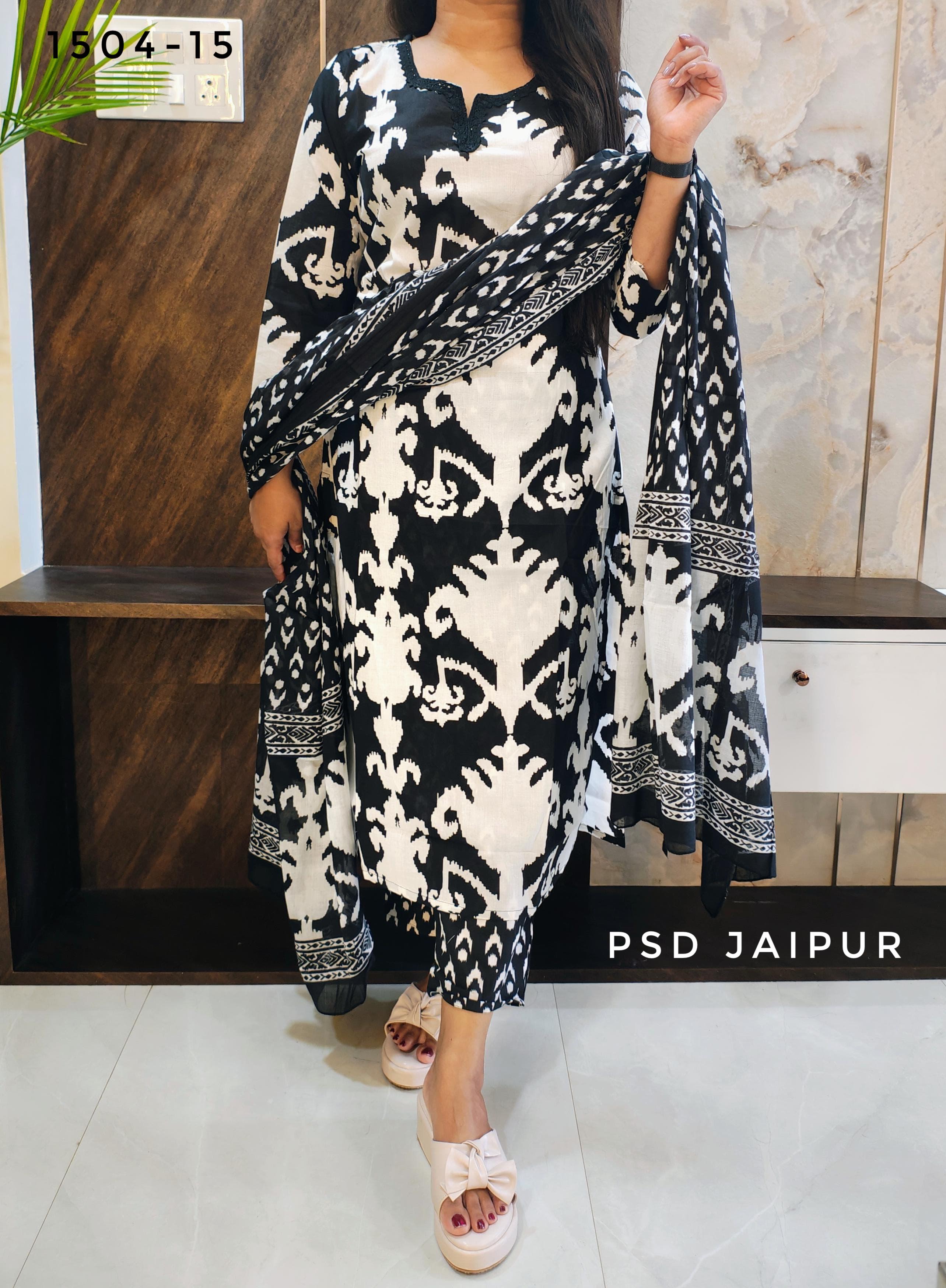 Black  Pure Cotton Suit