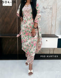 Off White Pure Cotton Suit
