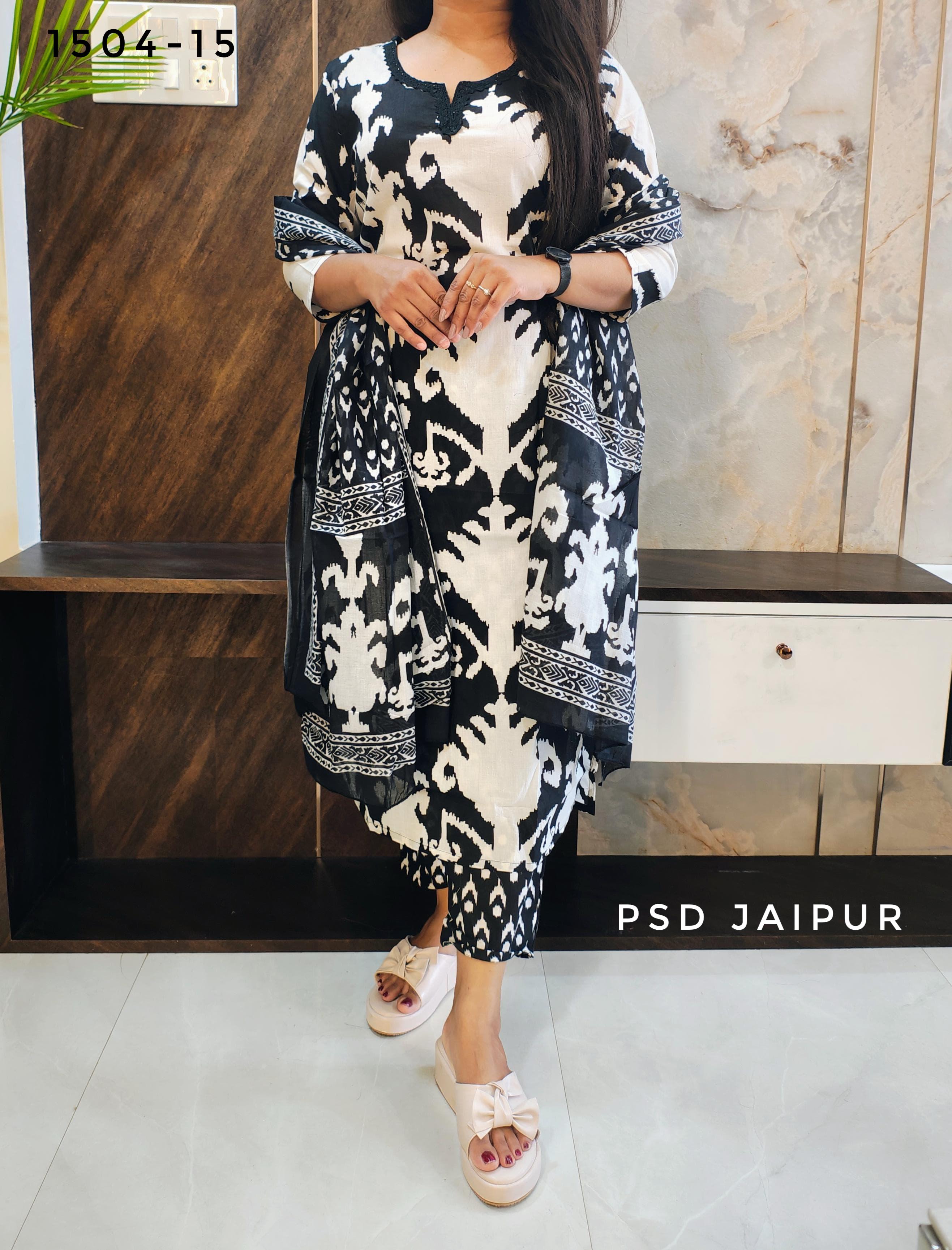Black  Pure Cotton Suit