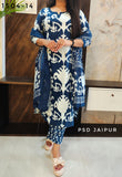 Blue Pure Cotton Suit