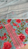 Sky Blue Pure Cotton Suit