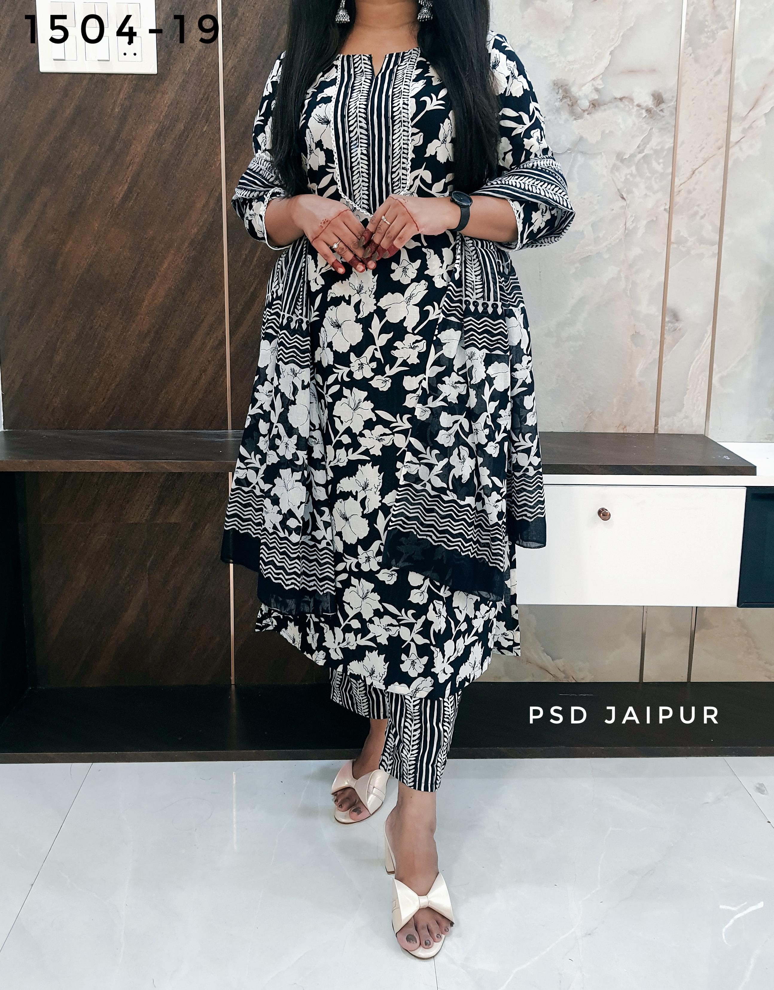 Black Pure Cotton Suit