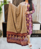 Dark Purple Pure Cotton Suit