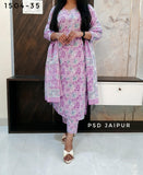 Purple Pure Cotton Suit