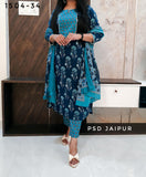 Blue Pure Cotton Suit
