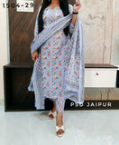Sky Blue Pure Cotton Suit