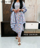 Sky Blue Pure Cotton Suit