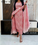 Baby Pink Pure Cotton Suit