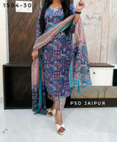 Blue Pure Cotton Suit