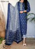 Blue Pure Cotton Suit