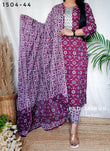 Wine Pure Cotton Suit