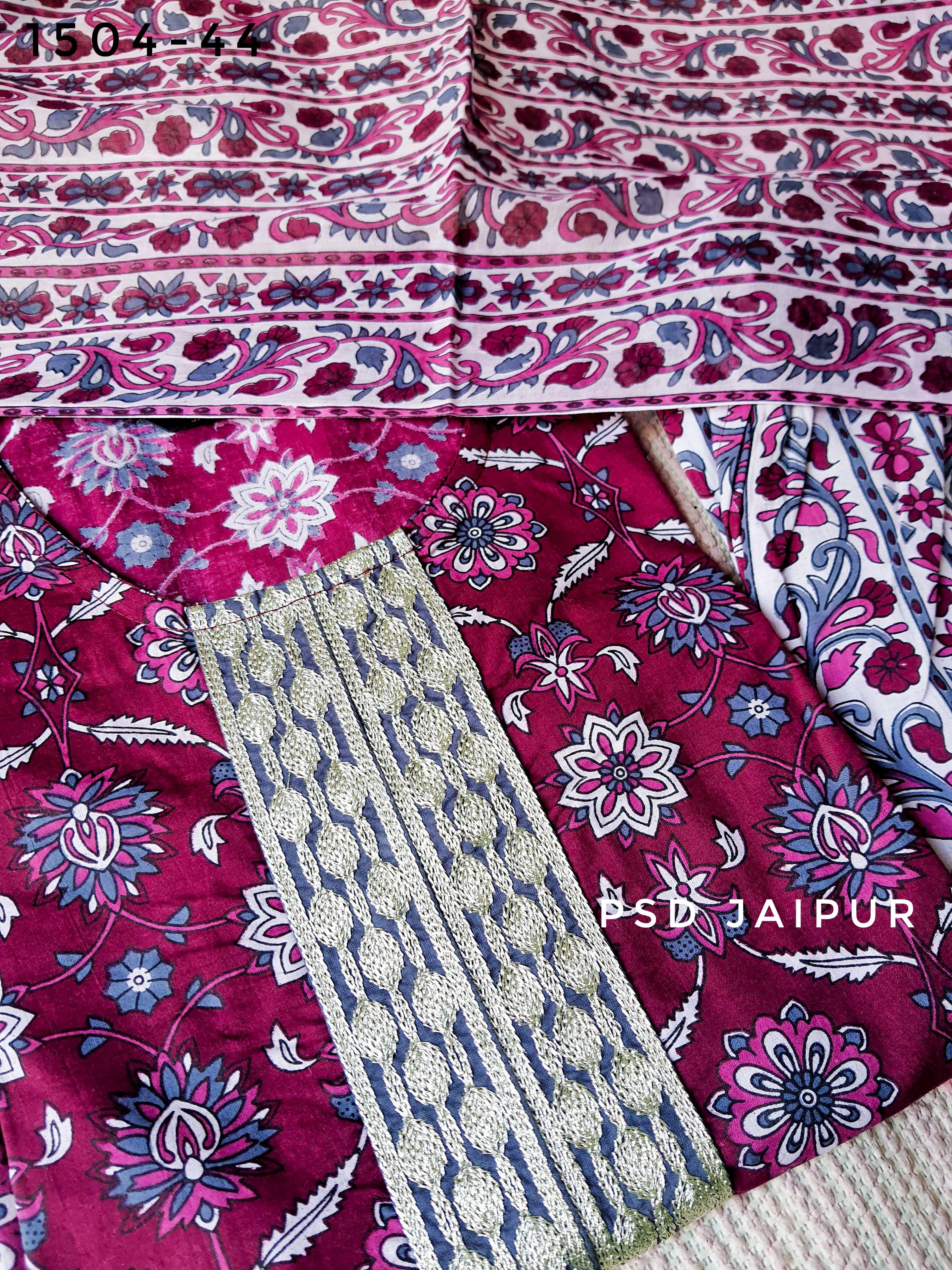 Wine Pure Cotton Suit
