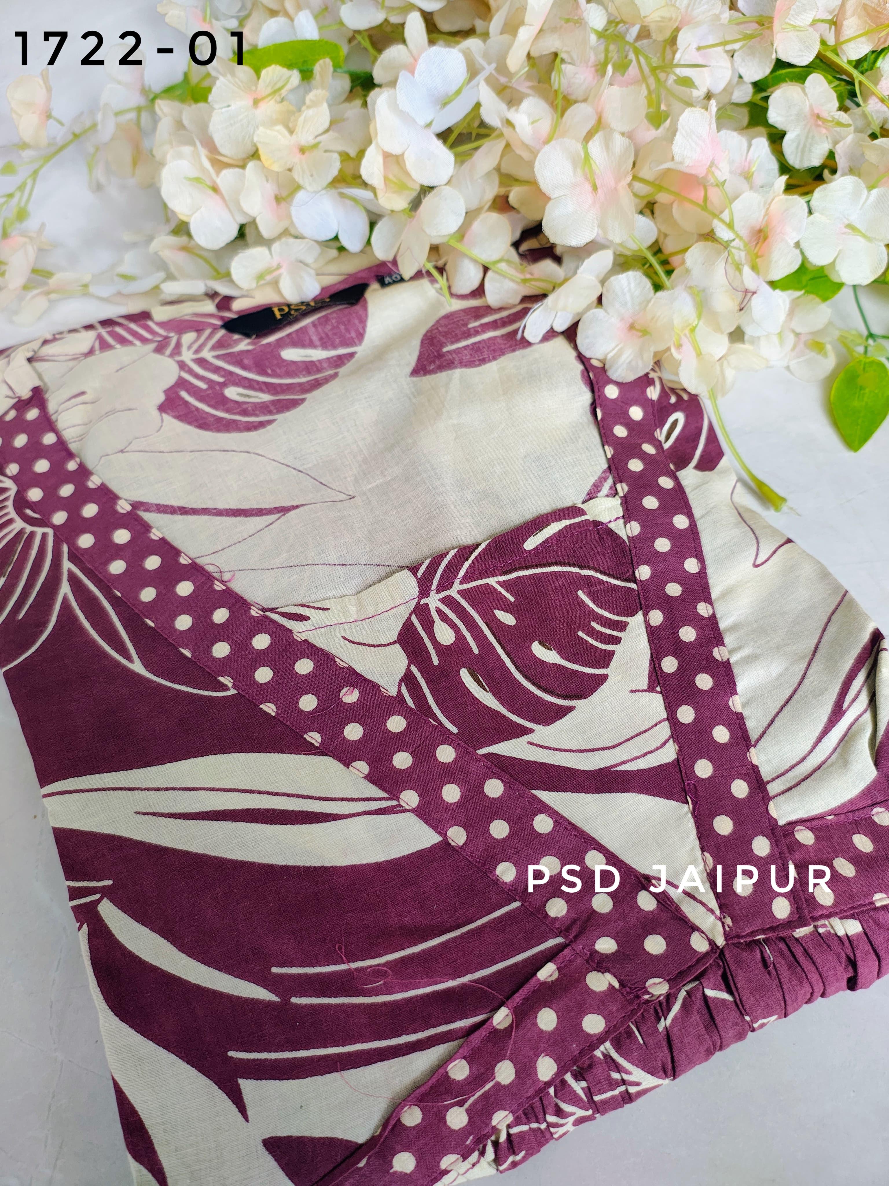 Dark Purple Cotton Tunic