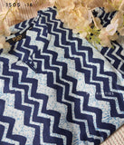 Blue zig Zag Cotton Co-ord set