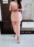 Light Peach Cotton Co-ord set