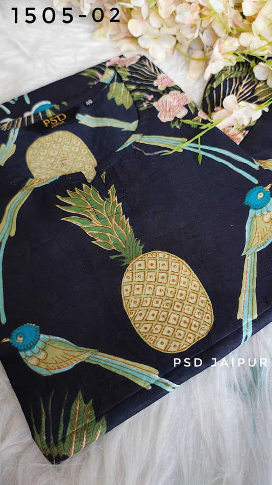 Pineapple print Cotton Co-ord set