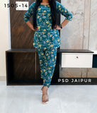 Teal Cotton Co-ord set