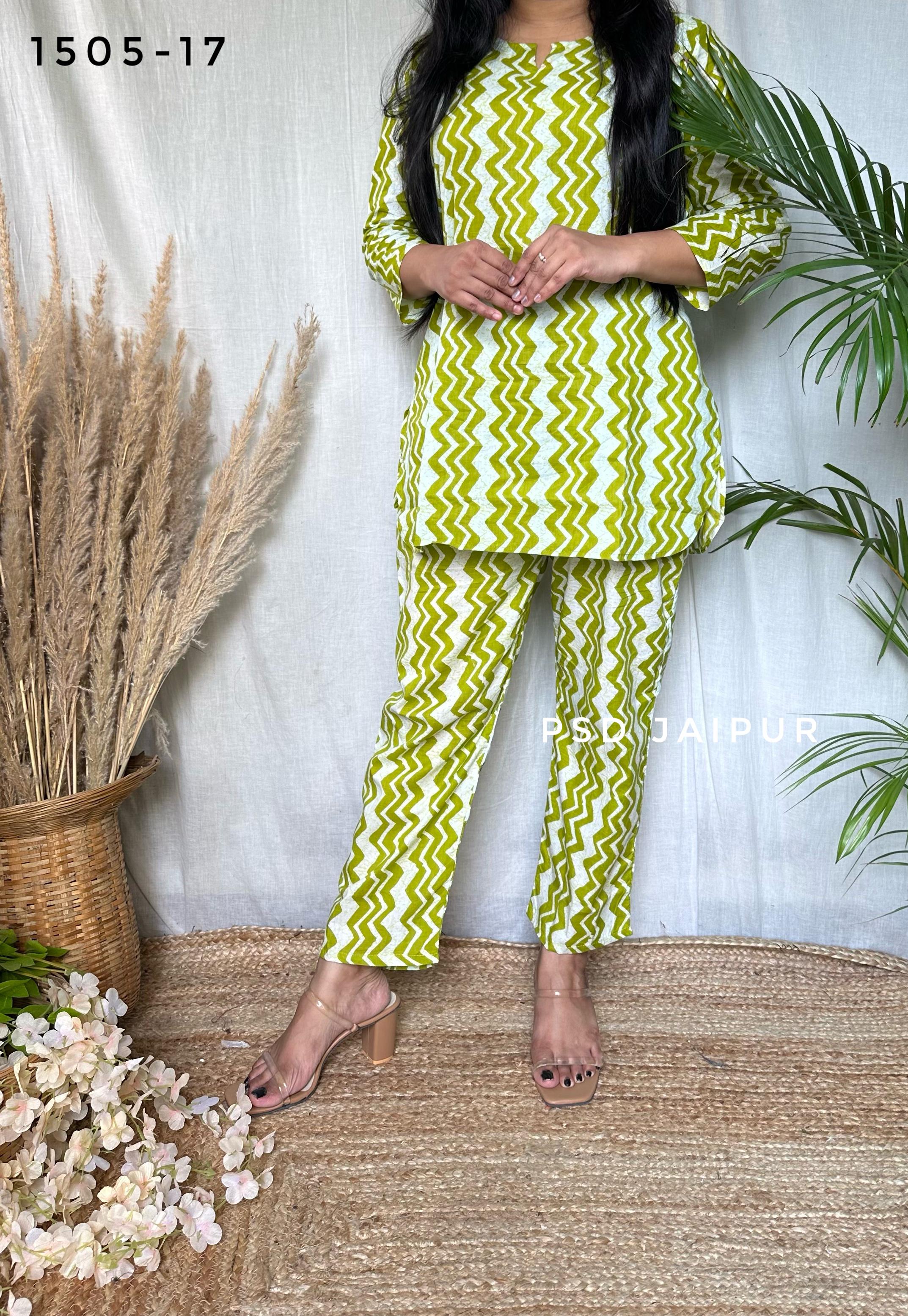 Green Cotton Co-ord set