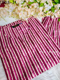 Pink Stripe Cotton Co-ord set