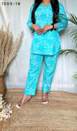 Sku Blue Cotton Co-ord set