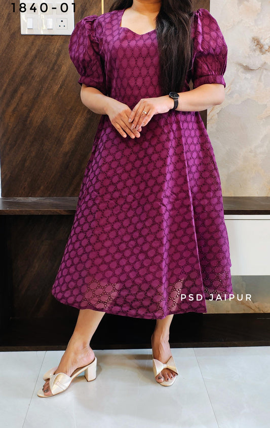 Purple Hakoba Tunic