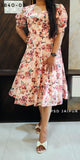 Peach Floral Hakoba Tunic