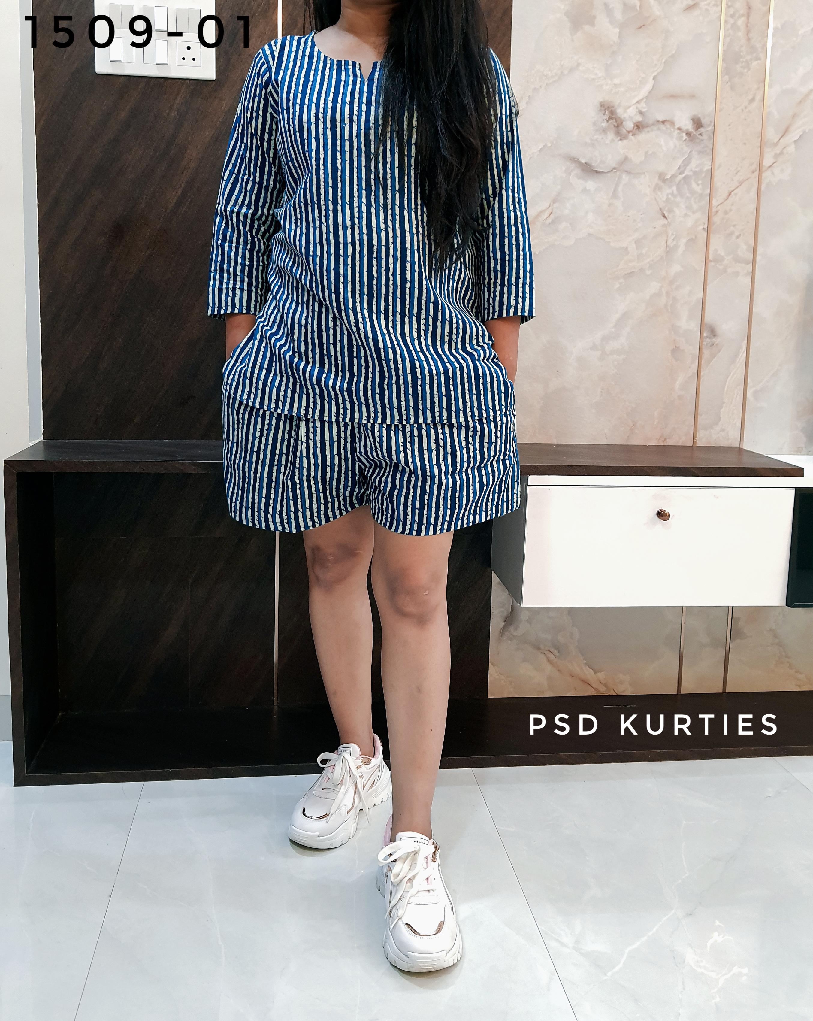 Blue Short Co-ord Set