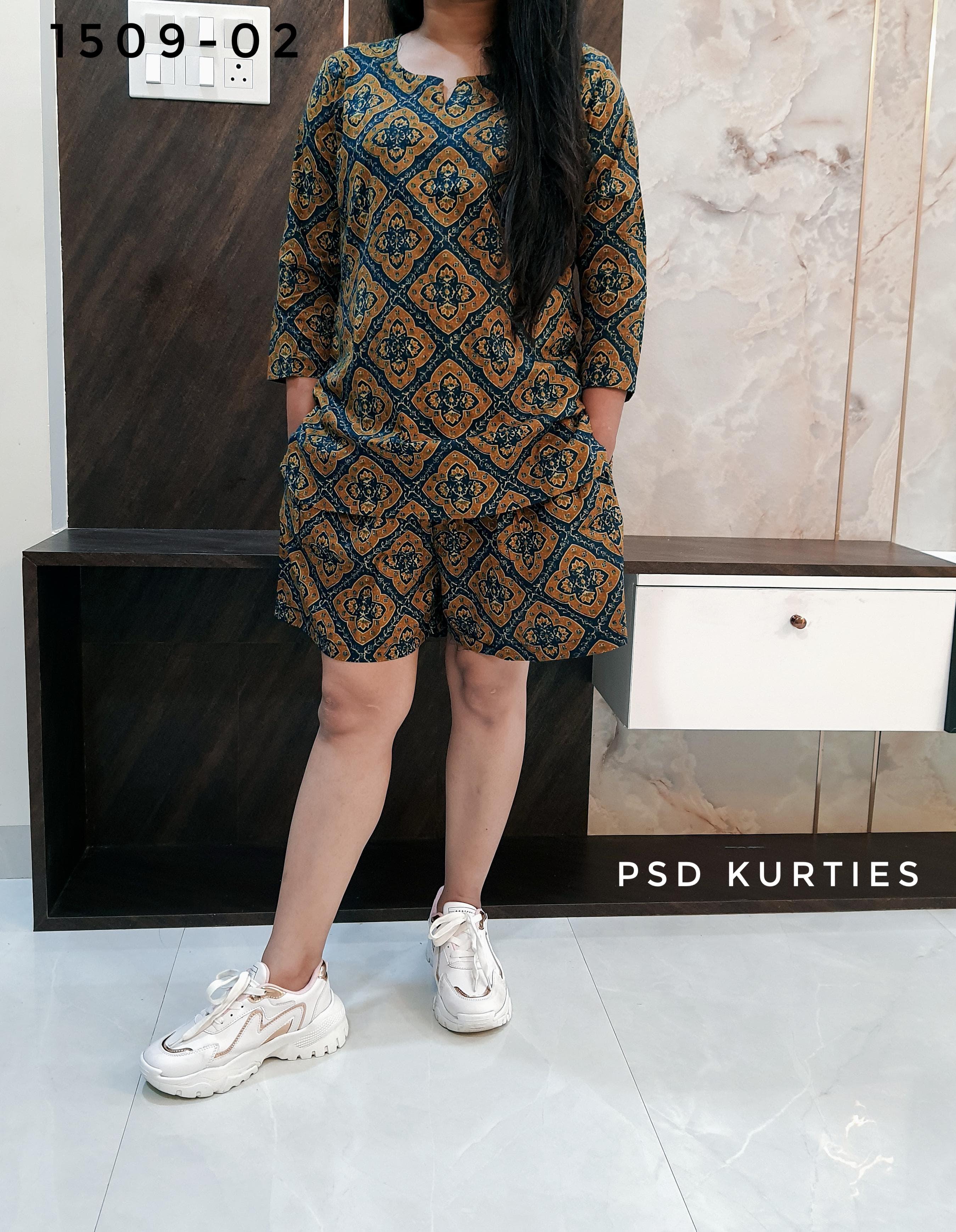 Ajrakh Short Co-ord Set