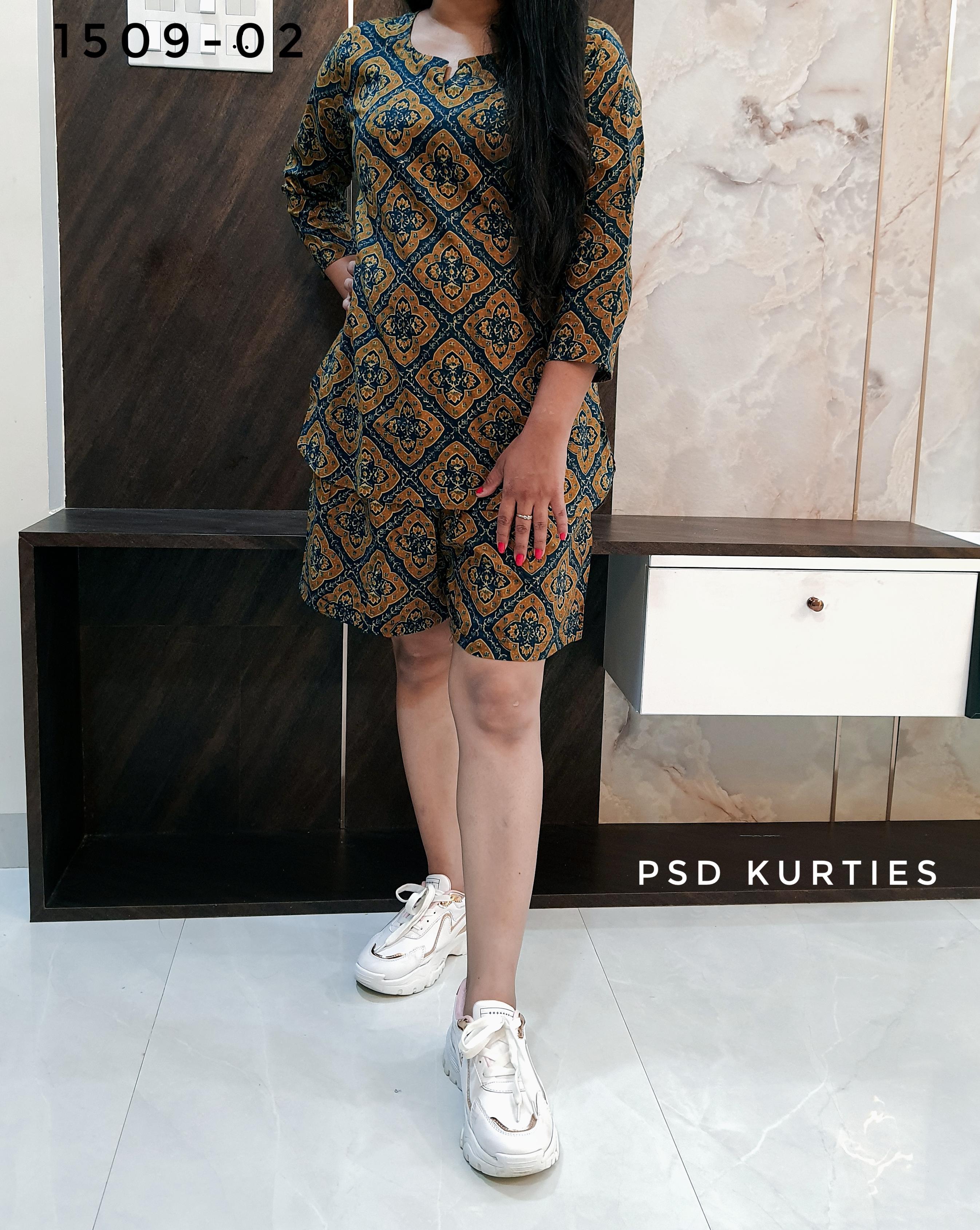 Ajrakh Short Co-ord Set