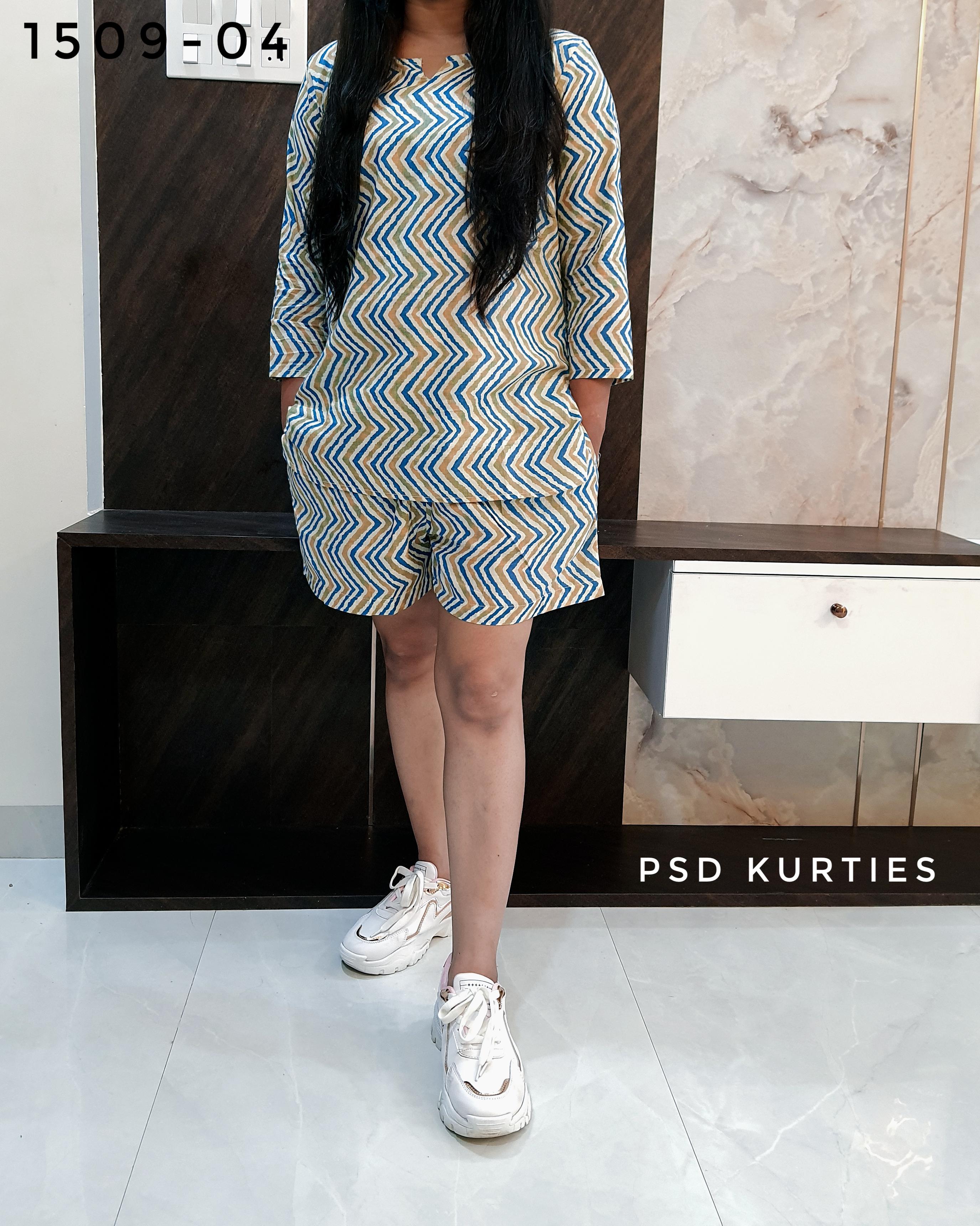 Blue Short Co-ord Set