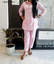 Pink stripe Collar Co-ord
